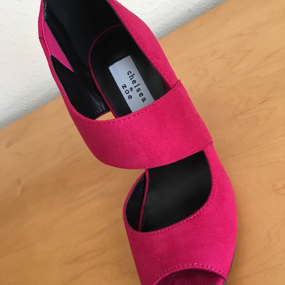 Chelsea & Zoe Women’s Peep-Toe High Heels
